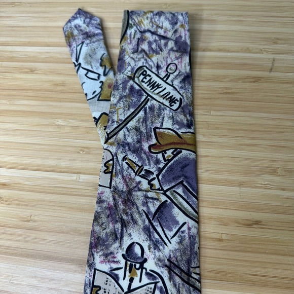 Vintage The Beatles Penny Lane Silk Neck Tie Men's 1991 Apple Corps - Picture 4 of 7